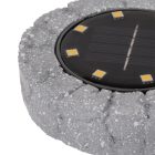 Entac Kerti Szolár Talajlámpa kő hatású, átmérő: 115mm  EGSL-P8LGR-S/5999097971261