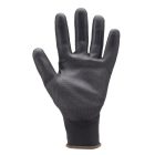 Munkavédelmi  Kesztyű Fekete PU mártott 6040  10/XL