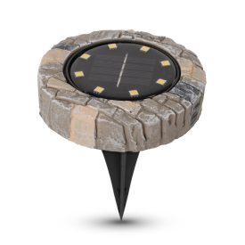   Entac Kerti Szolár Talajlámpa mozaik hatású, átmérő: 115mm  EGSL-P8LGR-M/5999097971247