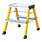 Krause MONTO Rolly gurítható lépcsőfokos fellépő 2x2 fokos sárga (130044)