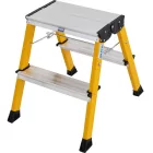 Krause MONTO Rolly gurítható lépcsőfokos fellépő 2x2 fokos sárga (130044)