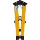 Krause MONTO Rolly gurítható lépcsőfokos fellépő 2x2 fokos sárga (130044)