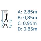 Krause MONTO Treppo két oldalán járható fellépő 2x4 fokos (126047)