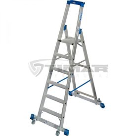   Krause STABILO Gurítható lépcsőfokos állólétra kitámasztóval 6 fokos (127303)