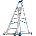 Krause STABILO Gurítható lépcsőfokos állólétra kitámasztóval 6 fokos (127303)