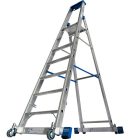 Krause STABILO Gurítható lépcsőfokos állólétra kitámasztóval 7 fokos (127310)