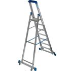 Krause STABILO Gurítható lépcsőfokos állólétra kitámasztóval 7 fokos (127310)