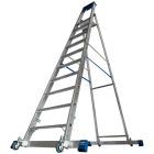 Krause STABILO Gurítható lépcsőfokos állólétra kitámasztóval 10 fokos (127341)