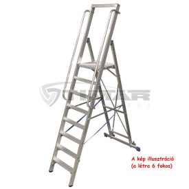   Krause STABILO Lépcsőfokos állólétra nagy dobogóval 6 fokos (127761)