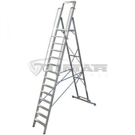   Krause STABILO Lépcsőfokos állólétra nagy dobogóval 14 fokos (127846)