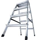 Krause MONTO Dopplo két oldalon járható lépcsőfokos állólétra 2x4 fokos 120335