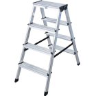 Krause MONTO Dopplo két oldalon járható lépcsőfokos állólétra 2x4 fokos 120335