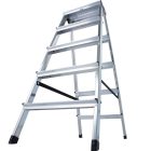 Krause MONTO Dopplo két oldalon járható lépcsőfokos állólétra 2x5 fokos 120342