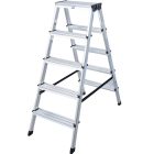 Krause MONTO Dopplo két oldalon járható lépcsőfokos állólétra 2x5 fokos 120342