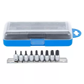   BGS-2355 Furatos TORX kulcskészlet 1/4” 9 részes TH10-TH50