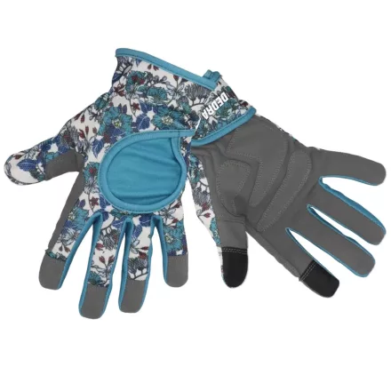 DEDRA BH1017R07 Munkavédelmi kesztyű (kertészkesztyű), virágmintás, 7/S