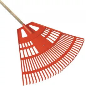   Lombseprű íves, nagy műanyag 75cm, narancssárga, NYELEZETT  13413