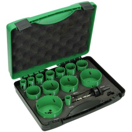 Hikoki  752174 Lyukfűrész (körkivágó) készlet HSS BI-metál 13db-os  19-76mm