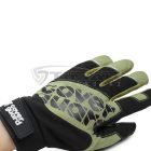 Munkavédelmi  Kesztyű Eurolite MX200 Fekete-olajzöld PU mártott tenyér, fogásbiztos 1MEDX00010  10/XL