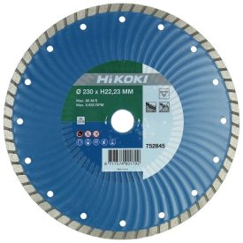   Hikoki  752845 Gyémánt vágótárcsa folyamatos (6mm) beton/kemény tégla/gránit  230x22,2mm