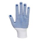Munkavédelmi  Kesztyű PORTWEST A110 Fehér, kék PVC pöttyözött tenyér PW-A110WBRXL  10/XL