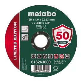   Metabo  616263000 50 Year's Limited Edition vágótárcsa 125x1,0x22,23 INOX
