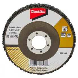   Makita  B-28977 Tisztítótárcsa fekete, üvegszálas, 115x22,23mm