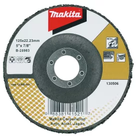   Makita  B-28983 Tisztítótárcsa fekete, üvegszálas, 125x22,23mm