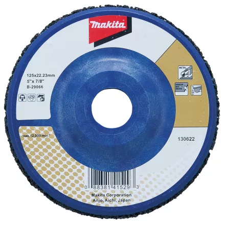 Makita  B-29066 Tisztítótárcsa fekete, nylon 125x22,23mm