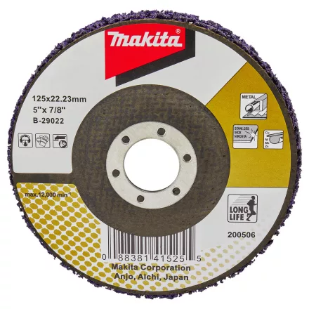Makita  B-29022 Tisztítótárcsa lila, üvegszálas 125x22,23mm