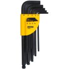 Stanley 1-13-976 Imbuszkulcs készlet, 9részes, hosszú, gömbfejjel, 1,5-10mm