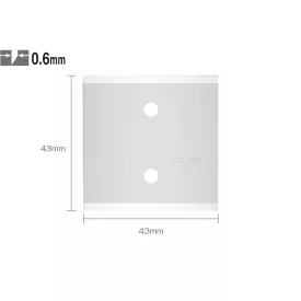 OLFA  Tartalék penge kaparóhoz 43mm/0,6mm (3db)  BTB-1