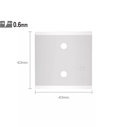 OLFA  Tartalék penge kaparóhoz 43mm/0,6mm (3db)  BTB-1