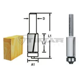   Makita  D-47690 Szintbemaró csapágyas kés, befogó:6 átmérő:9,5 munkahossz:26