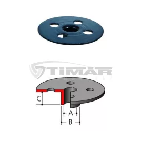   Makita  164776-4 Felsőmaró másolóidomok, A:11mm, B:12,7mm, C:13mm