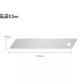   OLFA  Tartalék penge 18mm/100mm/0,5mm (sárga, 10db)  LBD-10