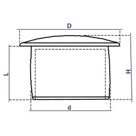 Furattakaró 10/13mm fekete
