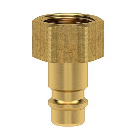 LÜDECKE Gyorscsatlakozó dugó 1/2˝ BM réz (ES12NI)