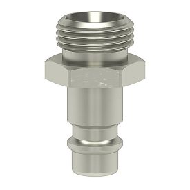   LÜDECKE Gyorscsatlakozó dugó 1/4˝ KM horganyzott acél (ES14NAS)