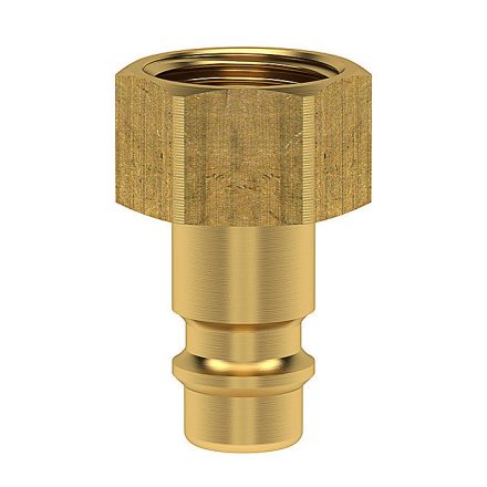 LÜDECKE Gyorscsatlakozó dugó 3/8˝ BM réz (ES38NI)