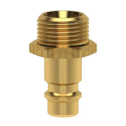 LÜDECKE Gyorscsatlakozó dugó 3/8˝ KM réz (ES38NA)