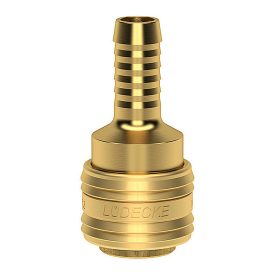   LÜDECKE Gyorscsatlakozó kuplung tömlővéges 10mm réz (ES10T)