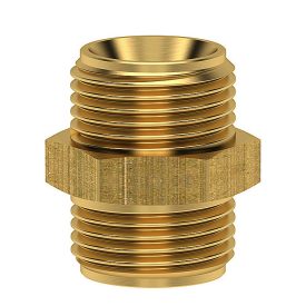 LÜDECKE Közcsavar 1/4˝ KM – 3/8˝ KM réz (D48M)