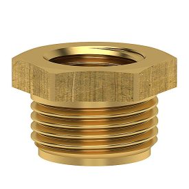 LÜDECKE Redukáló elem 1/4˝ BM – 3/8˝ KM réz (R48N)