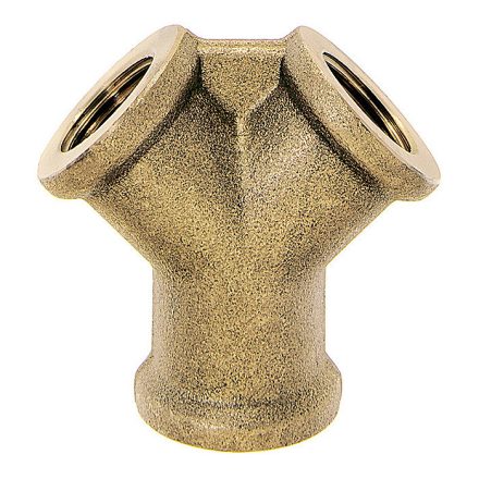 LÜDECKE Y elágazó 3 x 1/2˝ BM réz (DWS12)