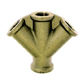 LÜDECKE Y elágazó 4 x 3/8˝ BM réz (VWS38)