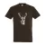 Munkavédelmi  Póló TOP_PK-H_DEER_HEAD 4XL-es barna, szarvasfej minta, kereknyakú, 100% pamut