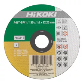 Hikoki  782316 Vágótárcsa 115x1,6x22,2mm, sík, INOX