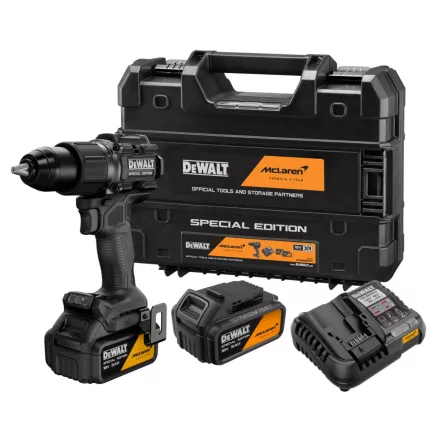 DeWALT DCD86MP2T-QW Akkus Ütvefúró-csavarbehajtó 18V 5,0Ah, T-STAK koffer MCLAREN