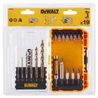 DeWalt DT70711-QZ Fúrószár és bitkészlet, 19részes